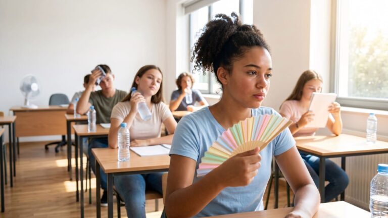 Canicule dans les collèges : des réponses insuffisantes face à l’urgence climatique